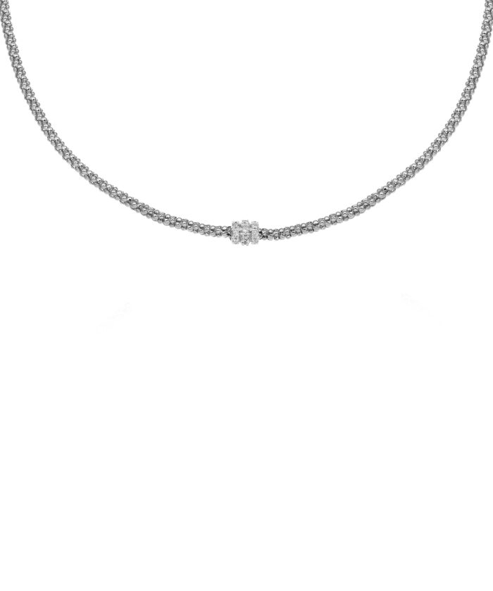 Chimento 18ct White Gold Melagrano Necklace with Diamond Rondelle