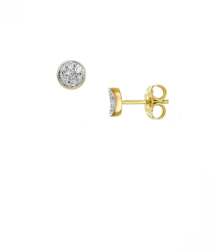 Chimento 18ct Yellow Gold Armillas Glow Pave Set Diamond Studs