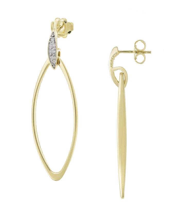 Chimento Link Sensi 18ct Yellow Gold & Diamond Earrings