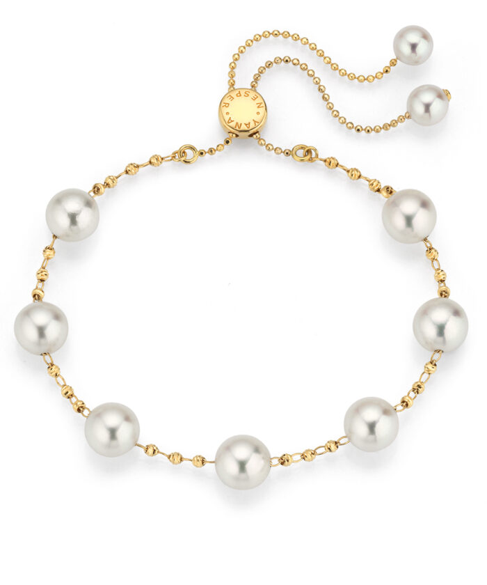 Yana Nesper 18ct Yellow Gold Charmant Bracelet with Akoya Pearls