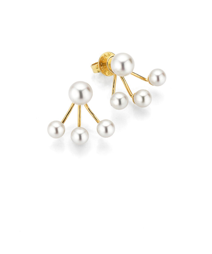 Yana Nesper 18ct Yellow Gold New Basics Akoya Pearl Drop Earrings