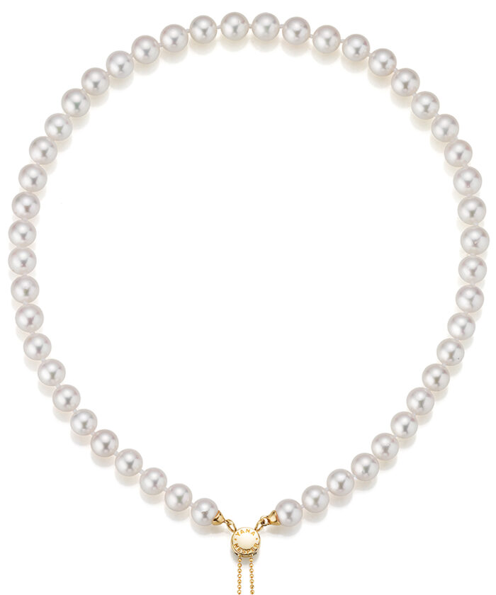 Yana Nesper 18ct Yellow Gold Transformer Long Akoya Pearl Necklace - Detail