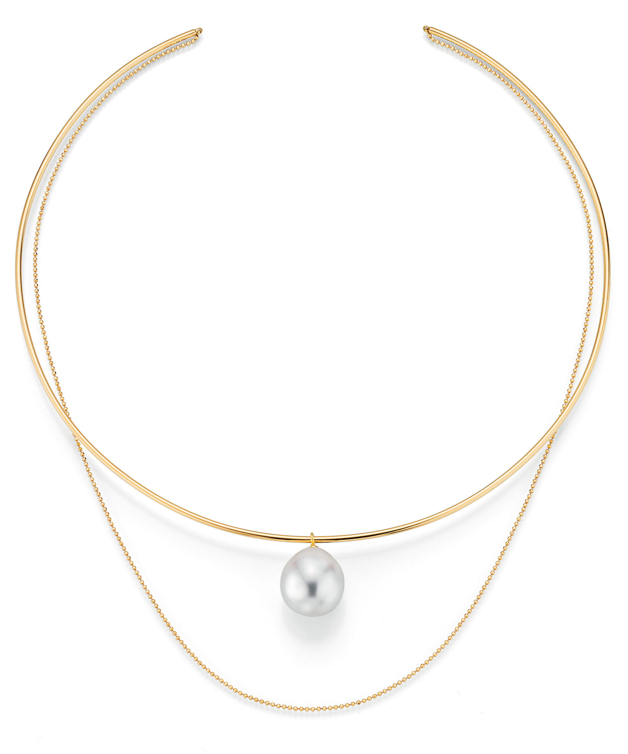 Yana Nesper Open Mind Collar with South Sea Pearl - Look 2