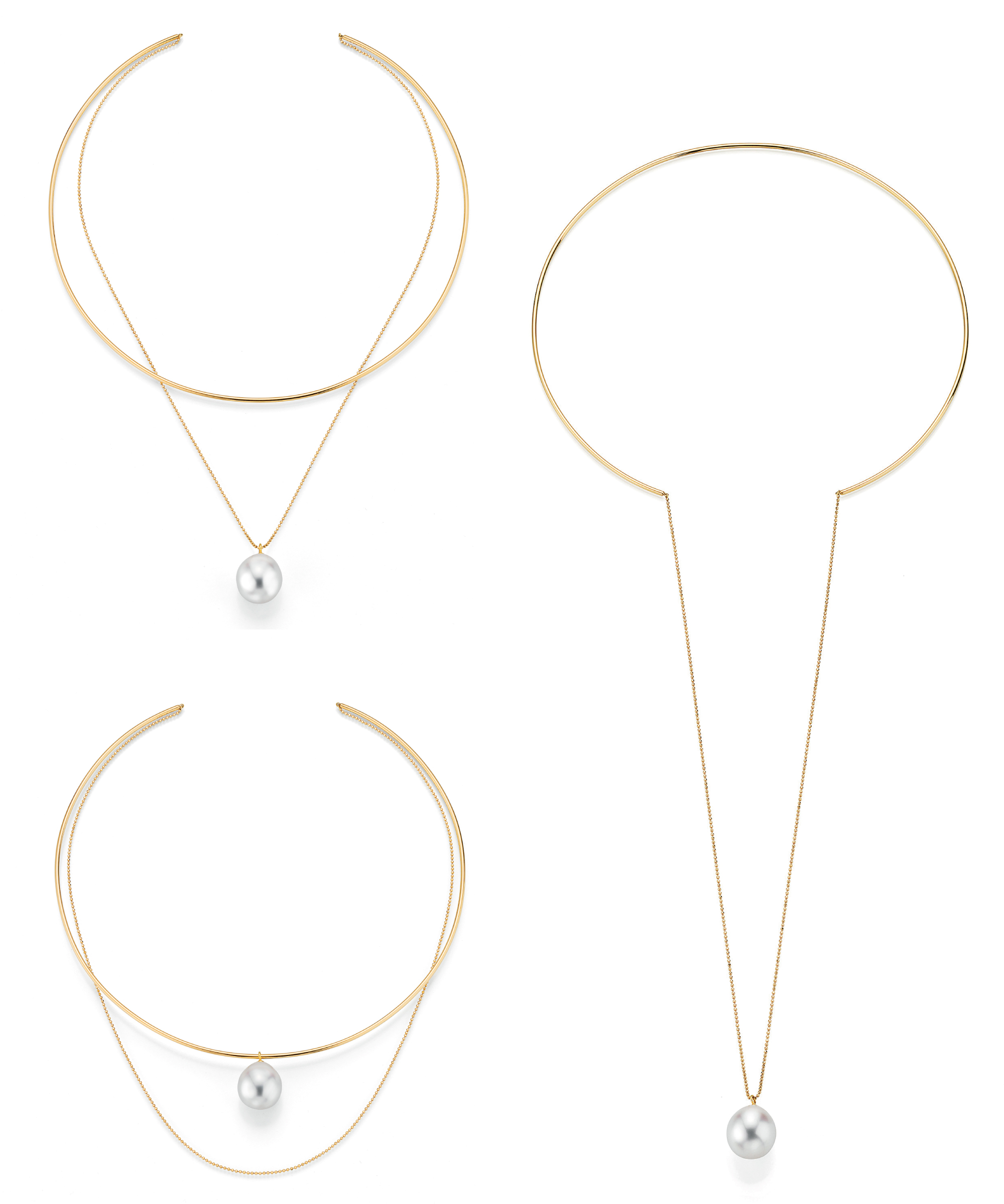 Yana Nesper Open Mind Collar with South Sea Pearl - Wear One of Three Ways