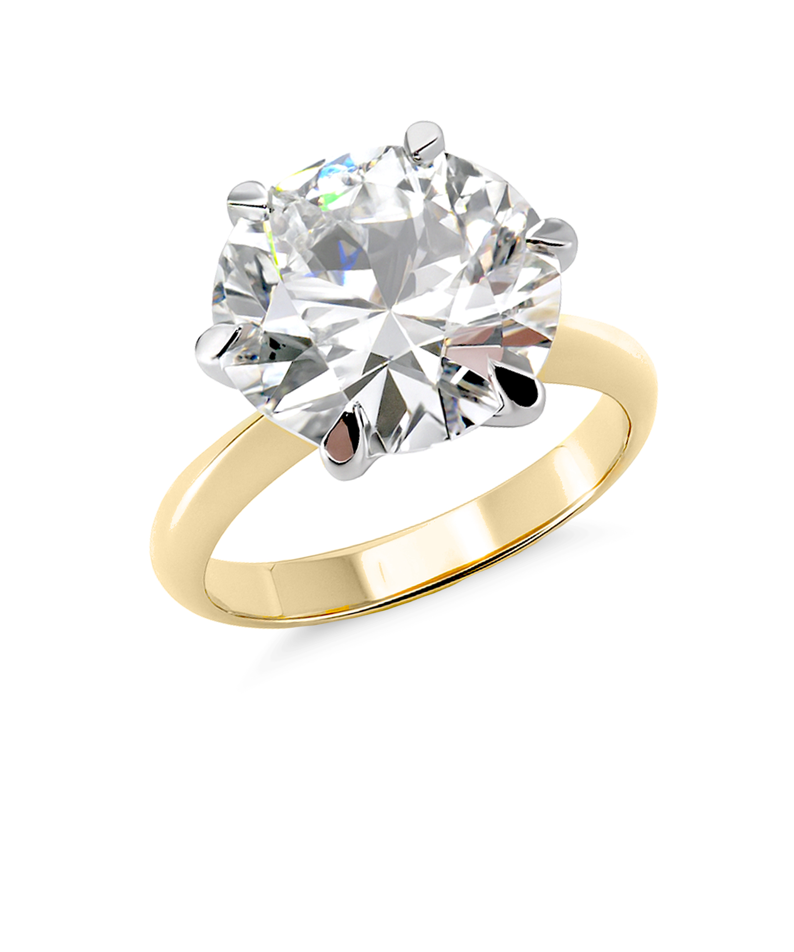 4.89ct Old European Cut Diamond Solitaire Engagement Ring