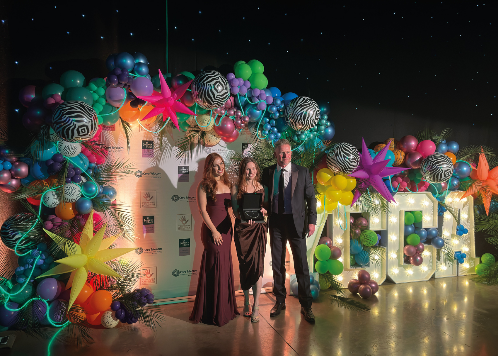 Yorkshire Children of Courage Awards 2025 Diamond Raffle Winner and Jonathan Stoner of Phillip Stoner The Jeweller