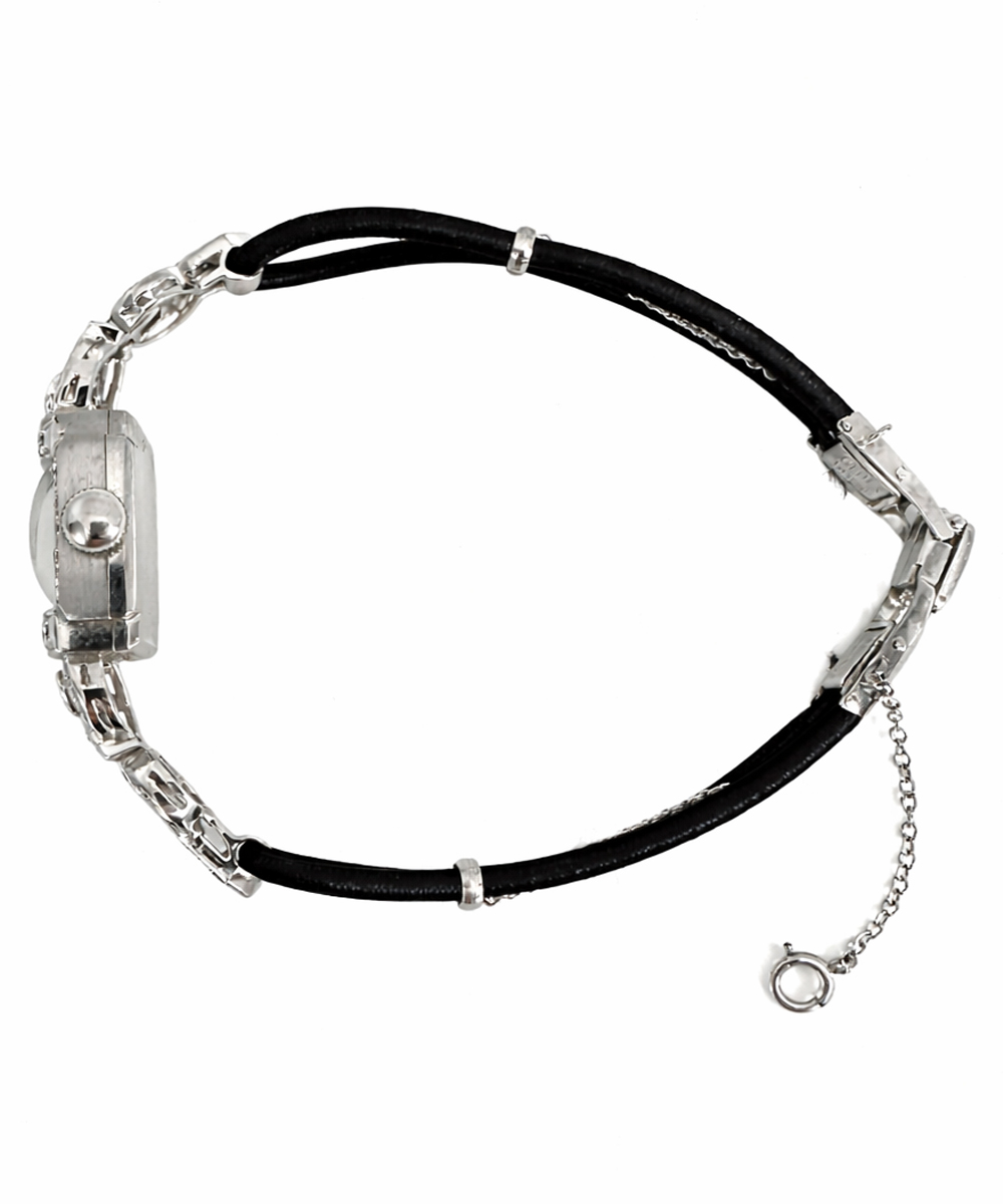 Vintage Ladies Hamilton Diamond Cocktail Wrist Watch - Side