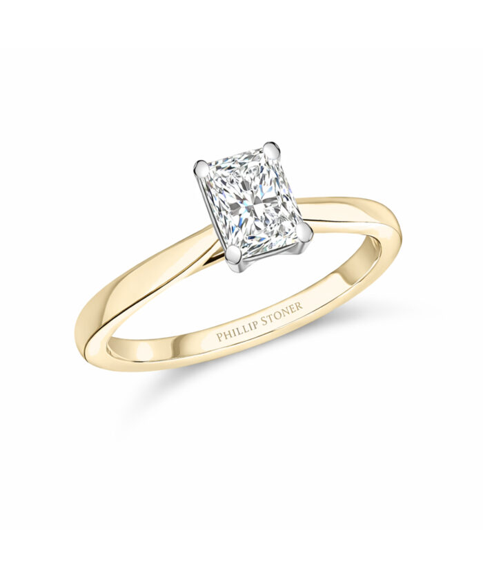 1.00ct Radiant Cut Diamond Solitaire Ring